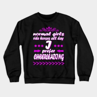 Cheerleaders Base Sports Girls Team Crewneck Sweatshirt